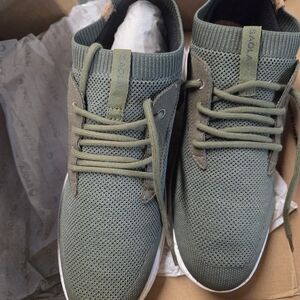 Saola Womens's Green Knit Sneakers